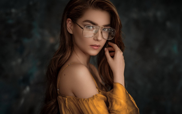 Elina karimova rococo portrait glasses free wallpaper for desktop - medium preview image