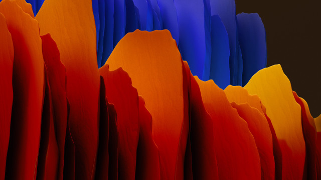 Colorful abstract mountain range black free wallpaper for desktop - medium preview image