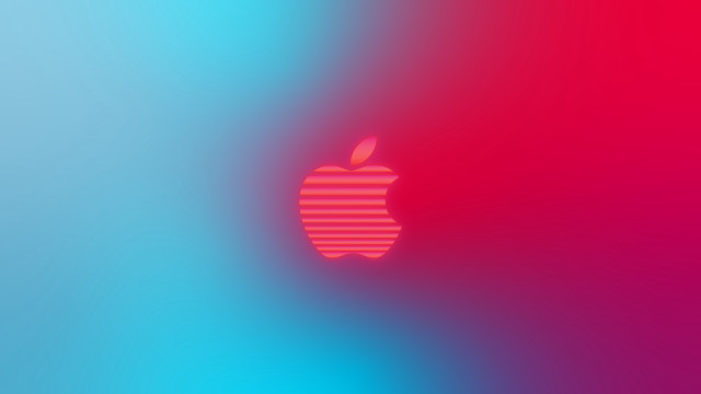 Red apple blue pink stripe free wallpaper for desktop - medium preview image