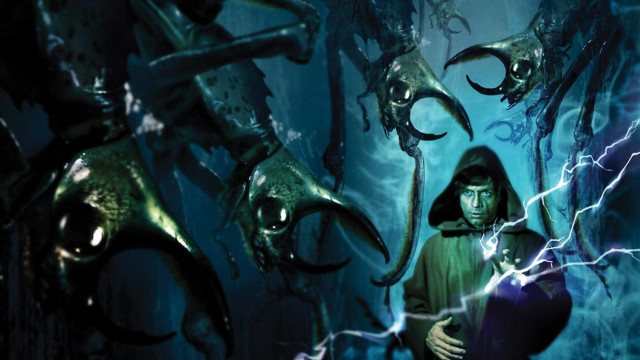 Man strange monsters dark room free wallpaper for desktop - medium preview image