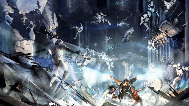 Futuristic city star wars theme #2 free wallpaper for desktop - medium preview image