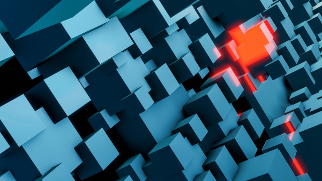 Red cross geometric abstract ambient free wallpaper for desktop - medium preview image