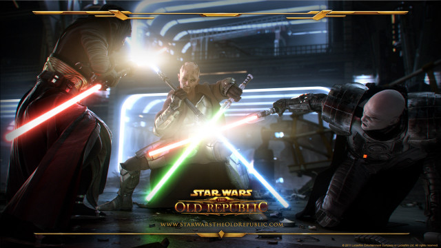 Star wars fight lightsabers background free wallpaper for desktop - medium preview image