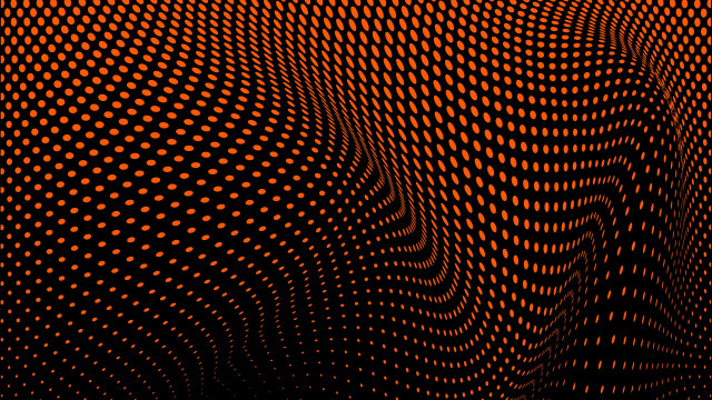 Black orange dot pattern fence free wallpaper for desktop - medium preview image