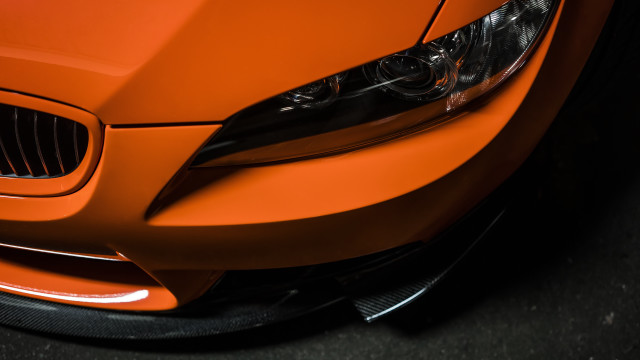 Car bumper headlights black background free wallpaper for desktop - medium preview image