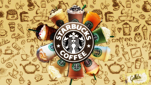 Starbucks coffee logo cups beans free wallpaper for desktop - medium preview image