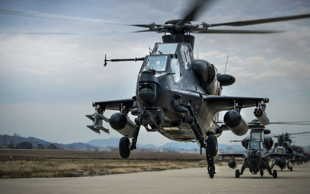 Military helicopters runway cobra puzzle free wallpaper for desktop - medium preview image