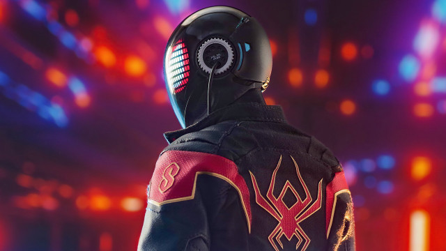 Futuristic armor embers sunset lensflare free wallpaper for desktop - medium preview image