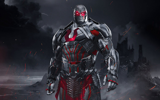 Cyborg suit man red eyes free wallpaper for desktop - medium preview image