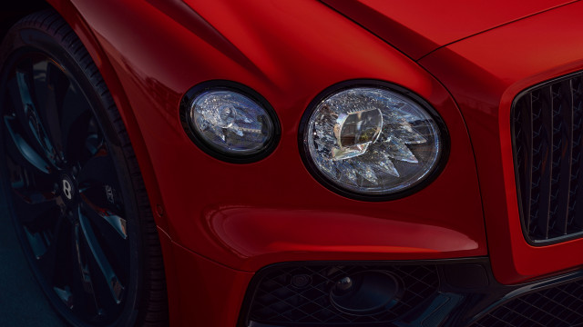 Red sports car headlights grills free wallpaper for desktop - medium preview image
