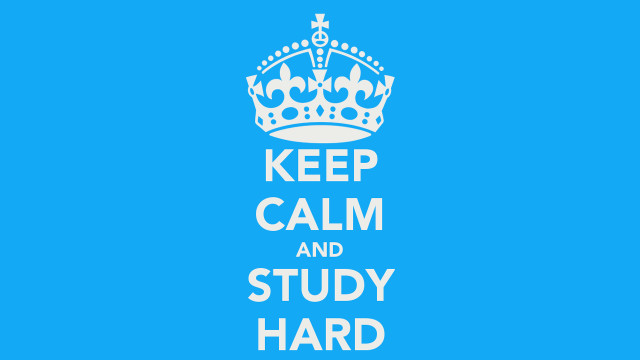 Keep calm study hard white free wallpaper for desktop - medium preview image