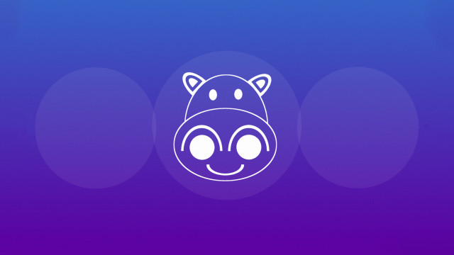 Purple cat head three circles free wallpaper for desktop - medium preview image