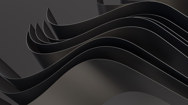 Wavy wall clock abstract sculpture free wallpaper for desktop - medium preview image