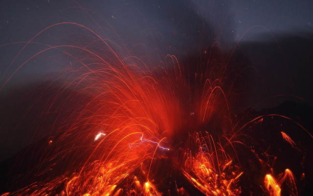 Firework fire embers flame phoenix free wallpaper for desktop - medium preview image