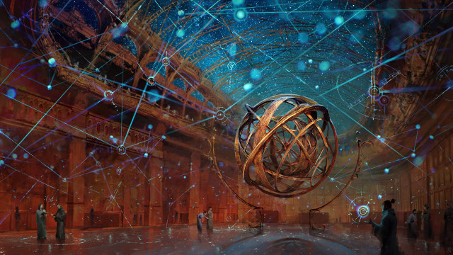 Group people wireball building night free wallpaper for desktop - medium preview image