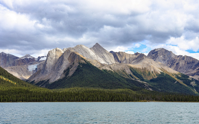 Mountain lake forest cloudy sky #6 free wallpaper for desktop - medium preview image