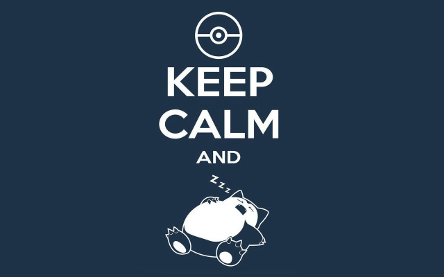 Pokemon wallpaper keep calm sleep free wallpaper for desktop - medium preview image