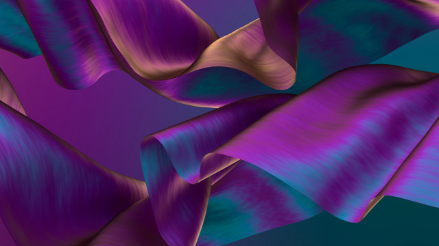 Purple blue abstract wavy curves #3 free wallpaper for desktop - medium preview image