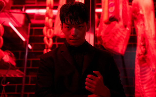 Man suit meat room aesthetic free wallpaper for desktop - medium preview image