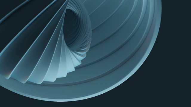 Blue white spiral abstract black free wallpaper for desktop - medium preview image