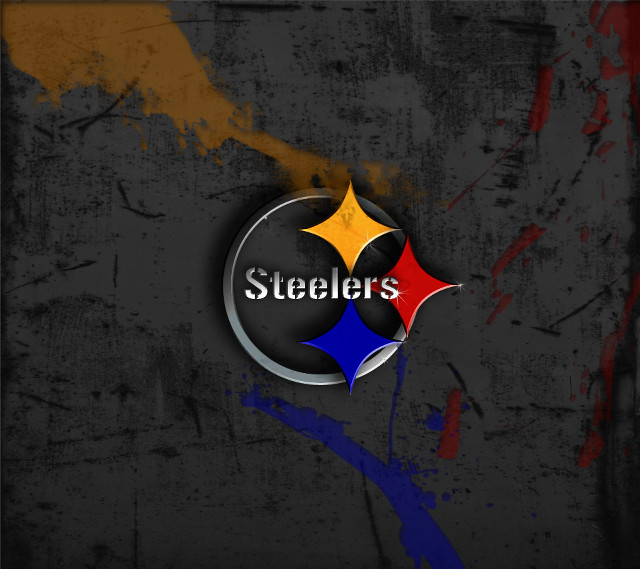 Pittsburgh football abstract blood splatter free wallpaper for tablet - medium preview image