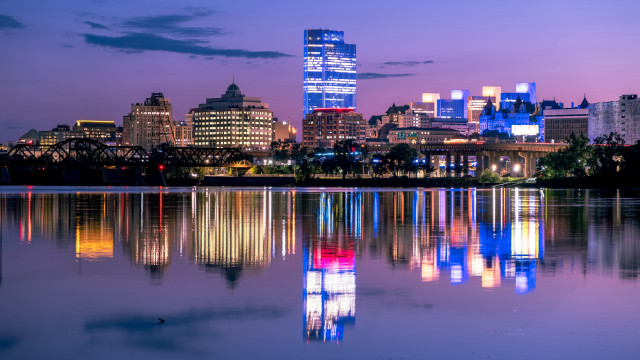 Tokyo city skyline lake night #2 free wallpaper for desktop - medium preview image