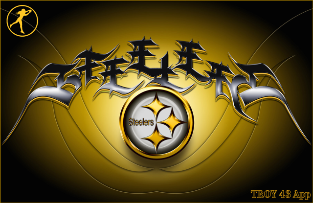 Pittsburgh football logo yellow background #2 free wallpaper for desktop - medium preview image