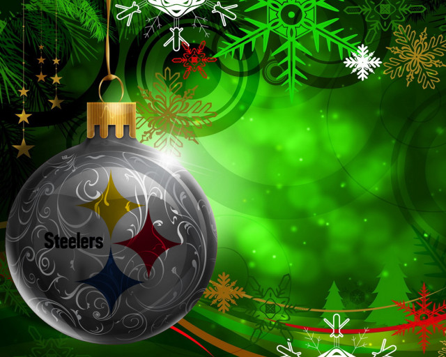 Christmas ornament football team logo free wallpaper for desktop - medium preview image