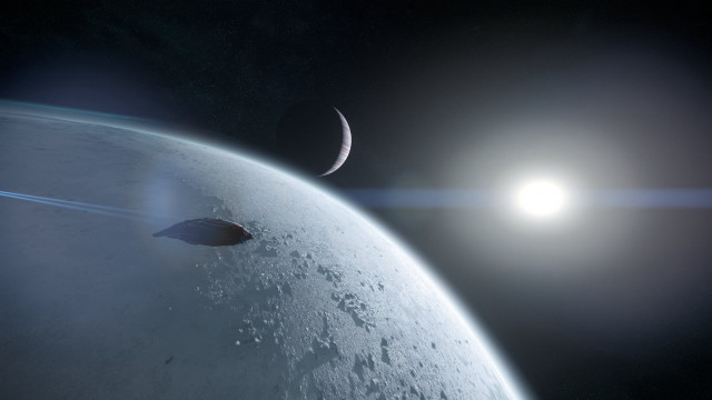 Space station satellite moon planet #2 free wallpaper for desktop - medium preview image