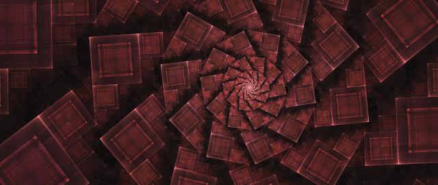 Red square spiral center generative free wallpaper for desktop - medium preview image