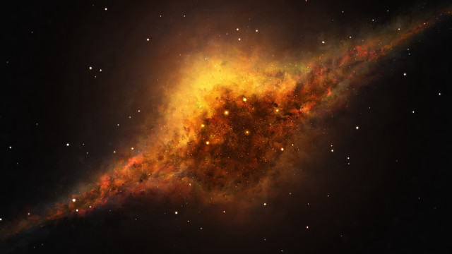 Cosmic colorful starry sky nebula free wallpaper for desktop - medium preview image