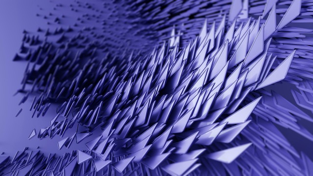 Blue abstract center objects generative free wallpaper for desktop - medium preview image