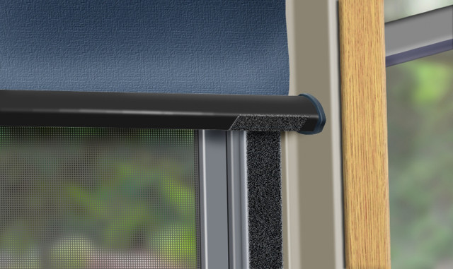 Window black blind blue blind free wallpaper for desktop - medium preview image