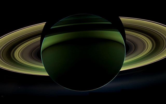 Saturn ring saturn background green free wallpaper for desktop - medium preview image