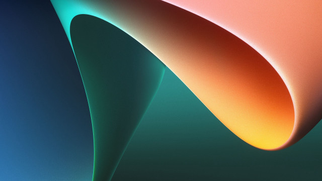 Apple logo colorful cellphone blurry free wallpaper for desktop - medium preview image
