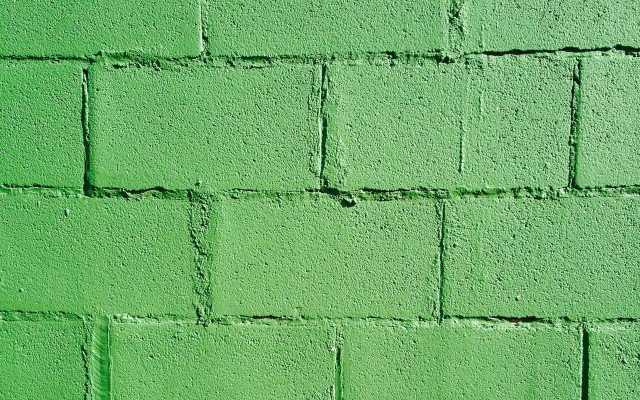 Green brick wall white vase free wallpaper for desktop - medium preview image