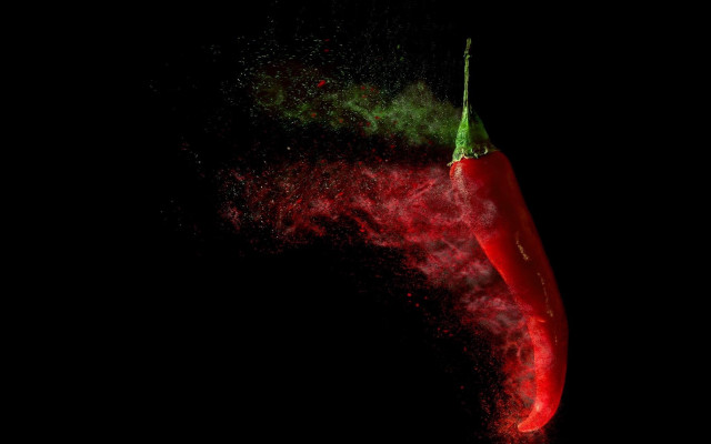 Red pepper green powder astronaut free wallpaper for desktop - medium preview image