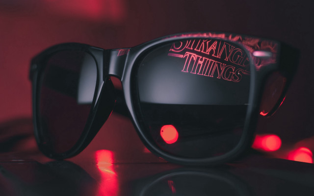 Sunglasses nirvana redlights retrofuturism poster free wallpaper for desktop - medium preview image