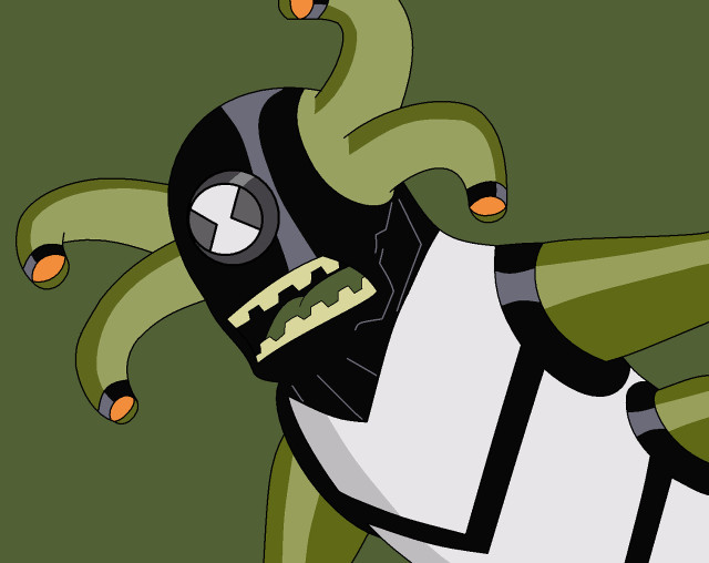 Cartoon character mask green background free wallpaper for desktop - medium preview image