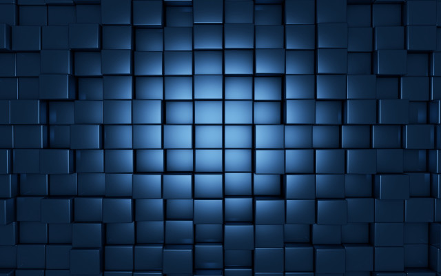Blue squares geometric honeycomb brick free wallpaper for desktop - medium preview image