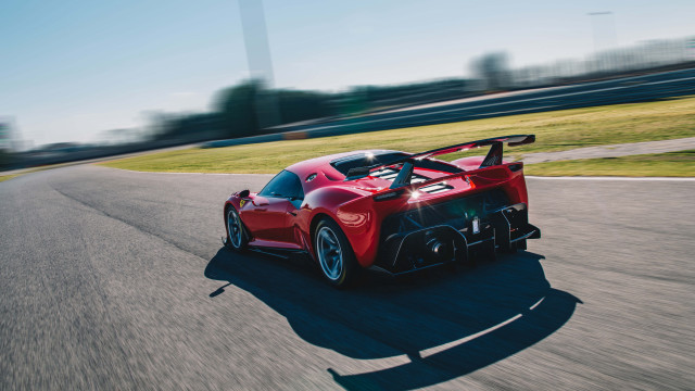 Red sports car race track #17 free wallpaper for desktop - medium preview image