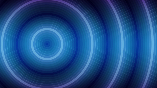 Blue circle black center opart free wallpaper for desktop - medium preview image