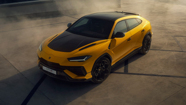 Yellow sports car smoke rendering free wallpaper for desktop - medium preview image