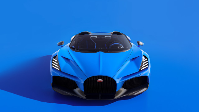 Blue sports car shadow ground free wallpaper for desktop - medium preview image