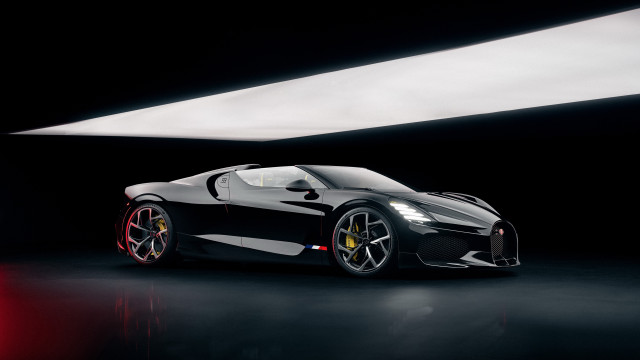 Black sports car red wheels #2 free wallpaper for desktop - medium preview image