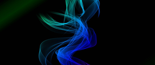 Blue green smoke abstract hair free wallpaper for desktop - medium preview image