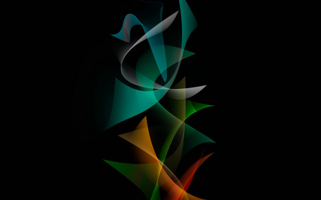 Colorful abstract black green yellow free wallpaper for desktop - medium preview image