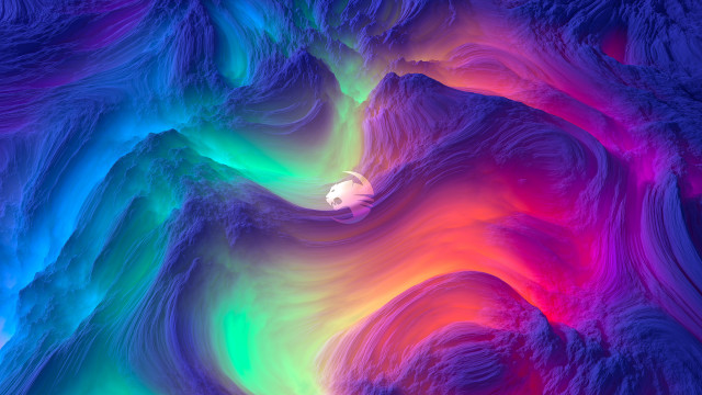 Colorful wave shapes android jones free wallpaper for desktop - medium preview image