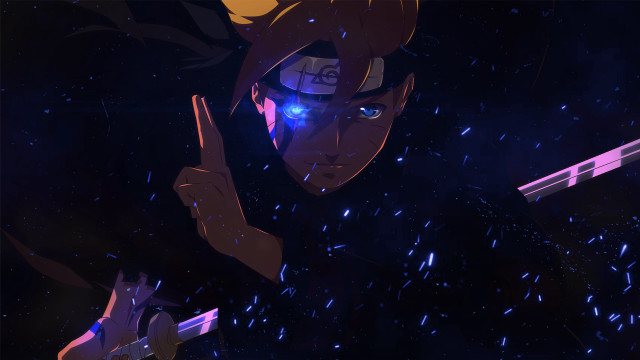 Man gun blue light space free wallpaper for desktop - medium preview image