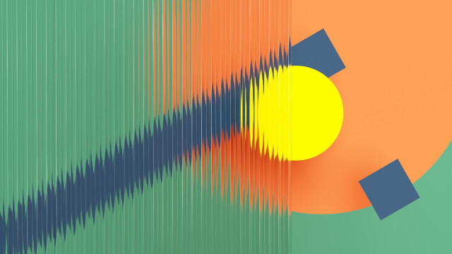 Colorful background yellow circle blue free wallpaper for desktop - medium preview image